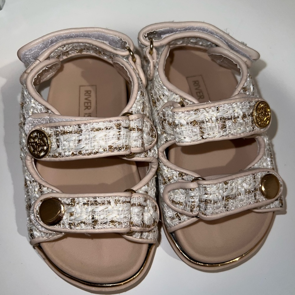 Tweed River Island sandals - US Toddler size 7 (UK size 6). ✨NEVER WORN✨